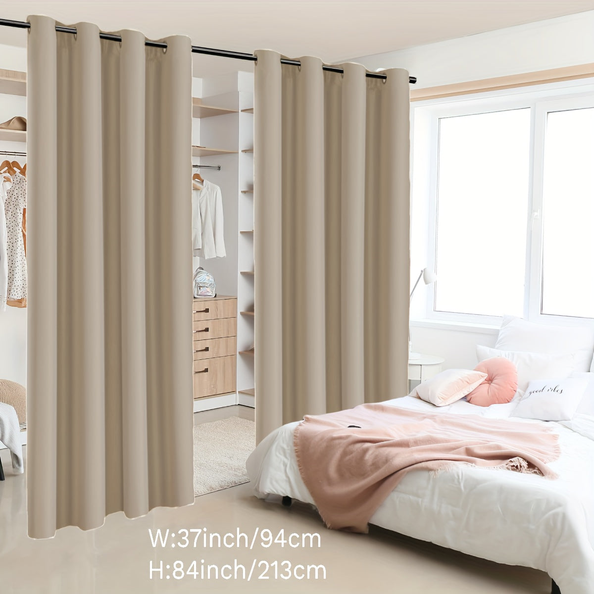 Insulation Room Partition Panel with Coated Insulation and Loop Design for Terrace, 2 Pieces