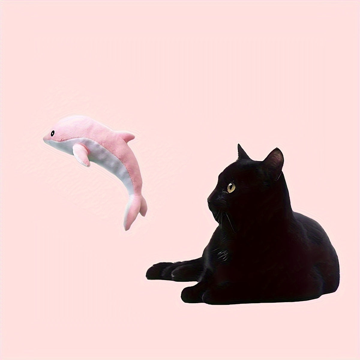 Dolphin Plush Toy for Medium Dogs Soft Durable Fabric Interactive Pet Toy