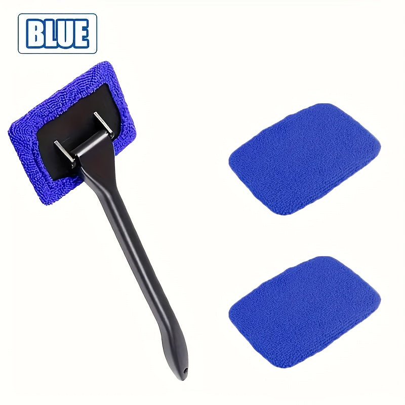 Long Handle Car Window Cleaner Brush Kit Interior Exterior Windshield Wiper