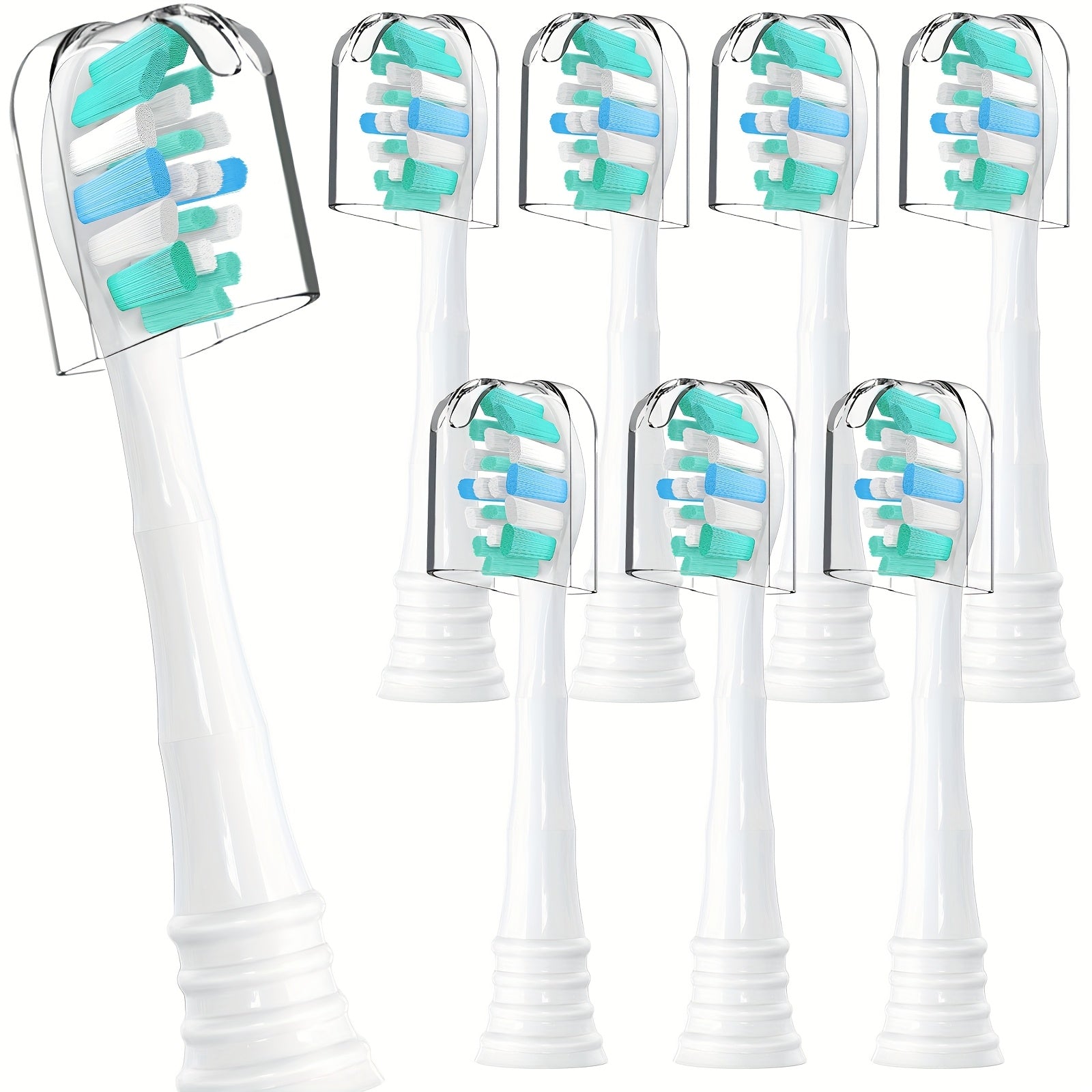 Заменяемые насадки для электрической зубной щетки с мягкой щетиной, семейный набор, совместимы с щетками Snap-On