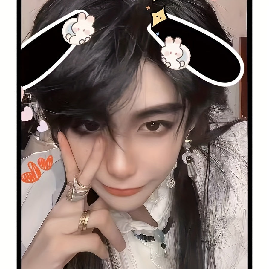 Красный мужской парик с длинным хвостом для аниме косплея, термостойкий парик