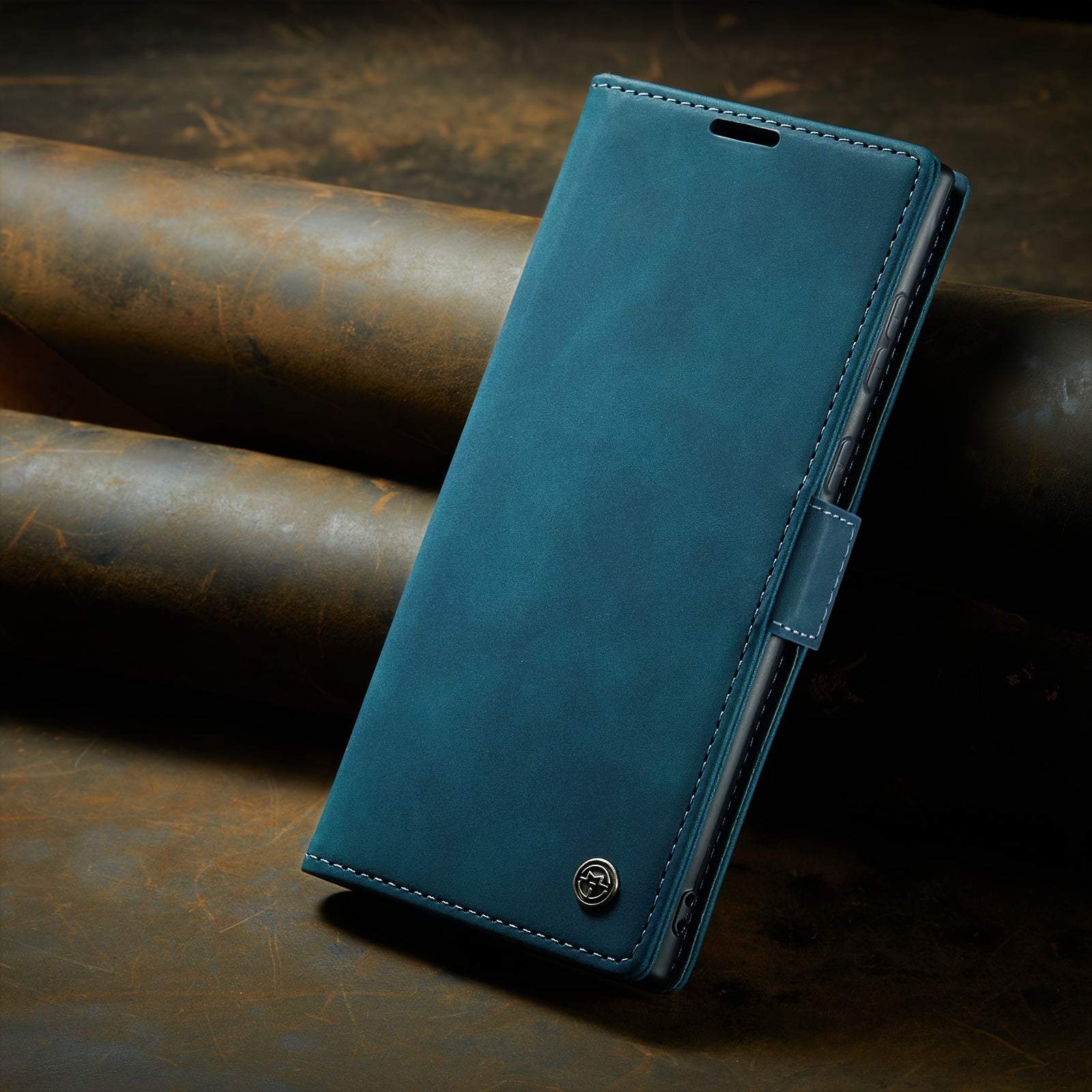 Retro Frosted Faux Leather Flip Phone Case for Samsung Galaxy S21 FE S22 Plus S23 Ultra S24 Ultra S25 S25 Plus