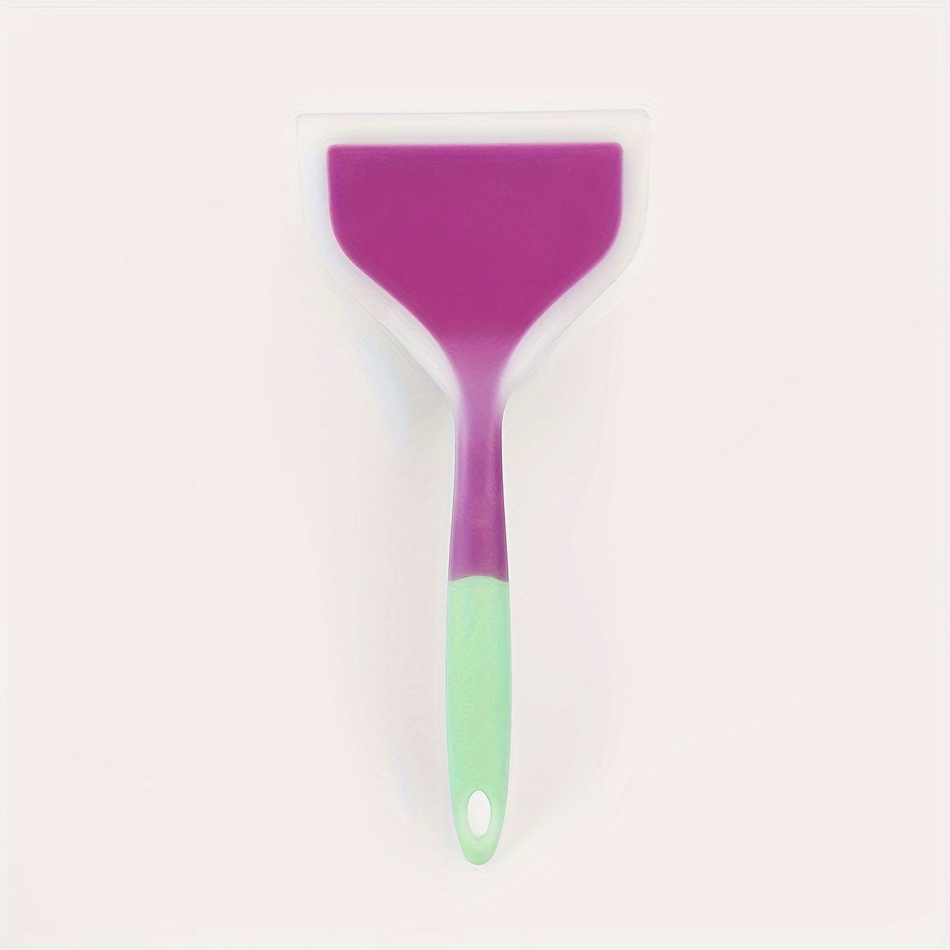 Cast Iron Frying Pan with Non-Stick Coating and Imitation Wood Handle Includes Silicone Spatula for Home Kitchen