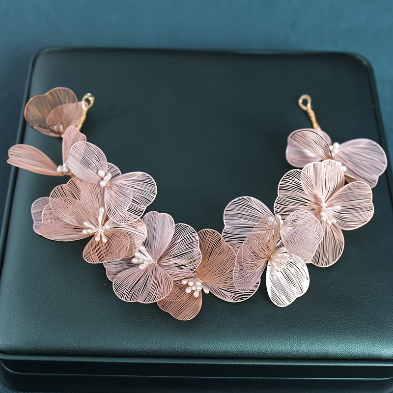 Handmade Lace Flower Headdress for Wedding Bridal Hair Accessories