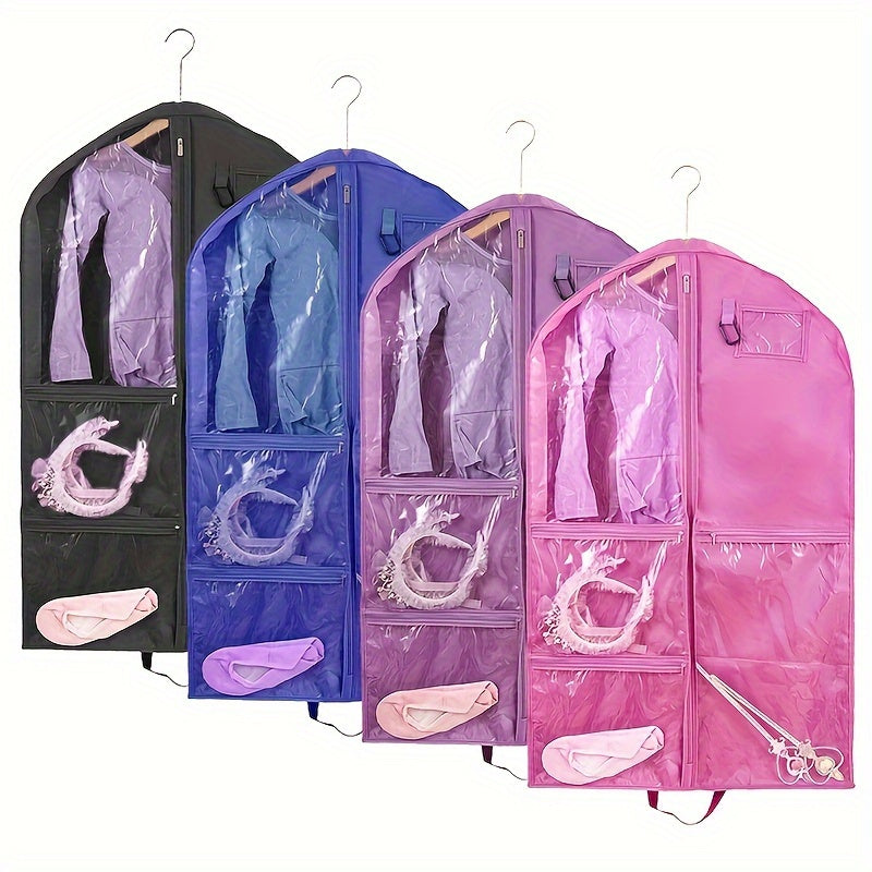 Clothing Storage Bag with Zipper and Window for Suits Coats Space Saving Organizer