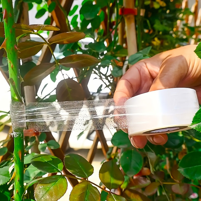 Clear Plant Grafting Tape 200m Self-Adhesive Transparent Horticultural Bundling