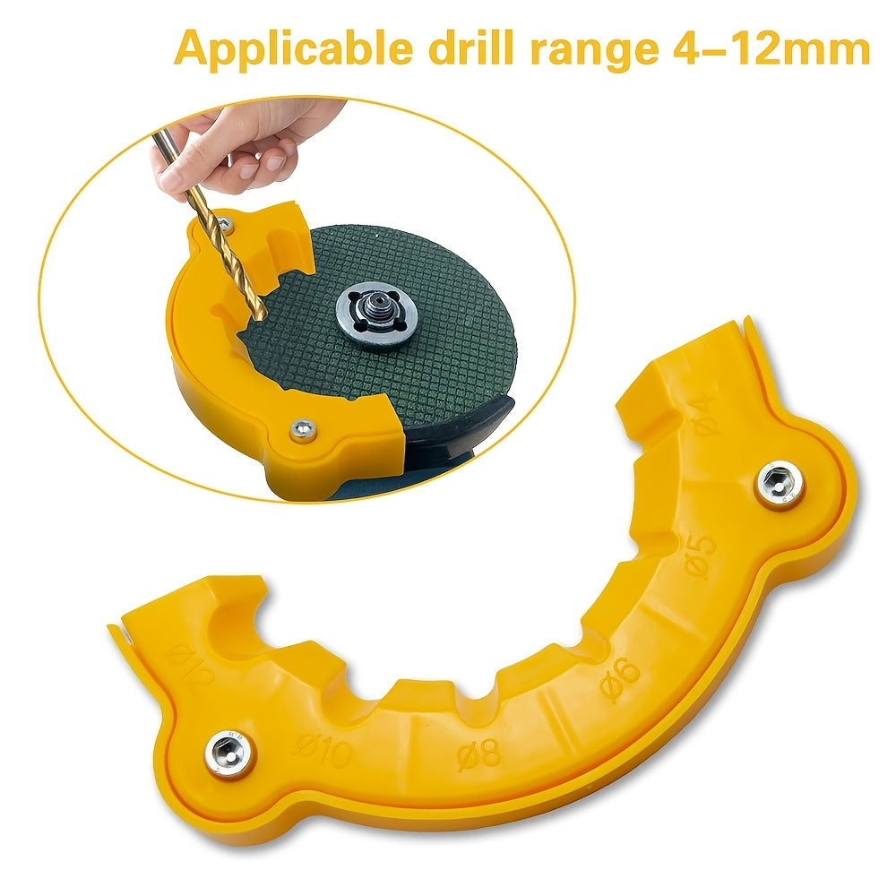 Barqaror sariq plastmassa C-turi asbob bir nechta burg'ulash burg'ulashlarini samarali tarzda qattiqlashtiradi.