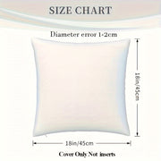 Personalized Photo Pillow Cover for Couples, Parents, Friends, Pets 45.72cm Linen Double-Sided