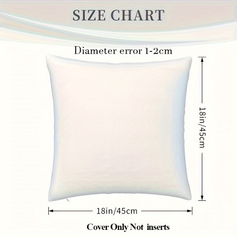 Personalized Photo Pillow Cover for Couples, Parents, Friends, Pets 45.72cm Linen Double-Sided