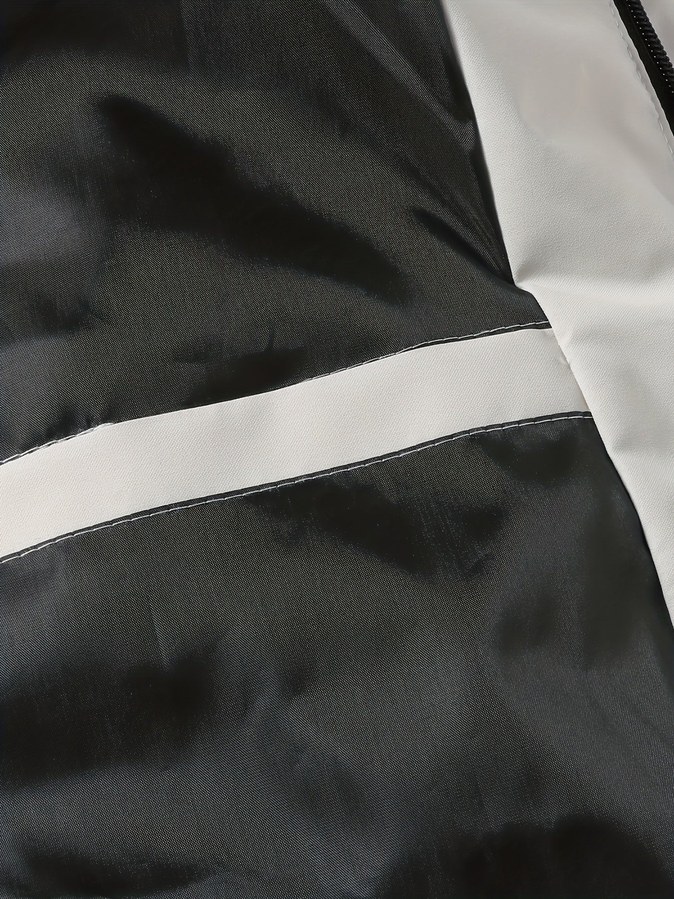 Erkaklar uchun kapüşonli jaket, zamonaviy harf naqshi, fermuarlı dizayn, cho'ntaklar va mashinada yuvish mumkin.