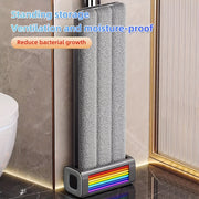 Yomgʻirli tekis mop toʻplami, 4 ta qayta ishlatiladigan mato bilan, yogʻoch, plitka, laminat pol uchun