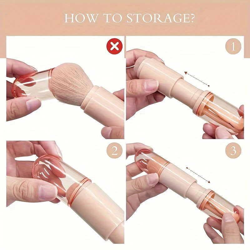 Набор кистей для макияжа для девушек 4-в-1 профессиональные инструменты с двойным концом