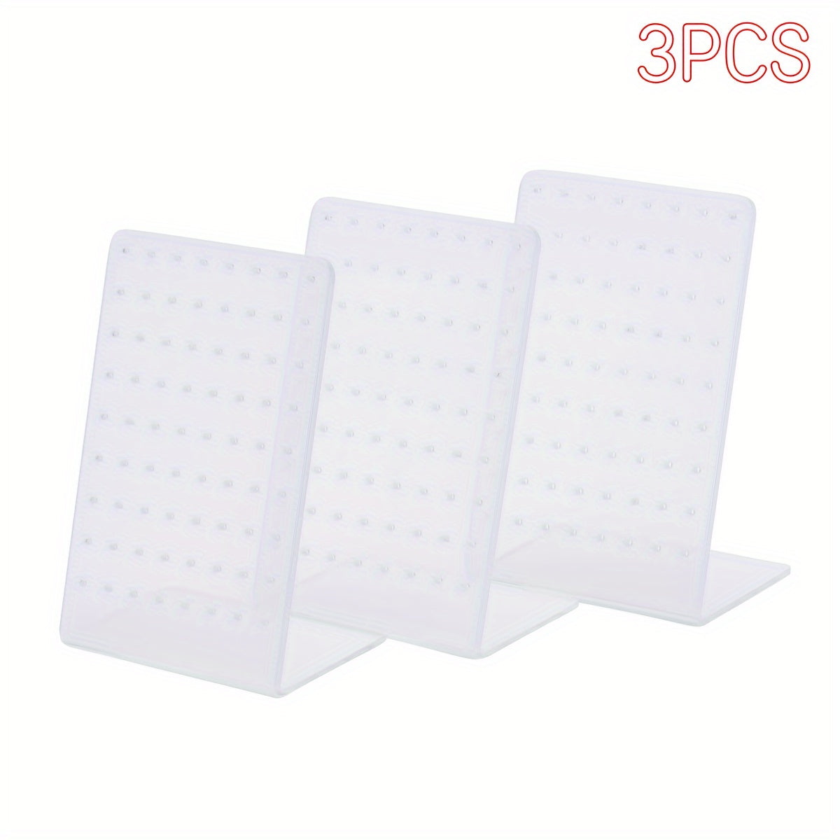 Organizador de pendientes de acrílico con 72 agujeros, caja compacta de almacenamiento de joyas