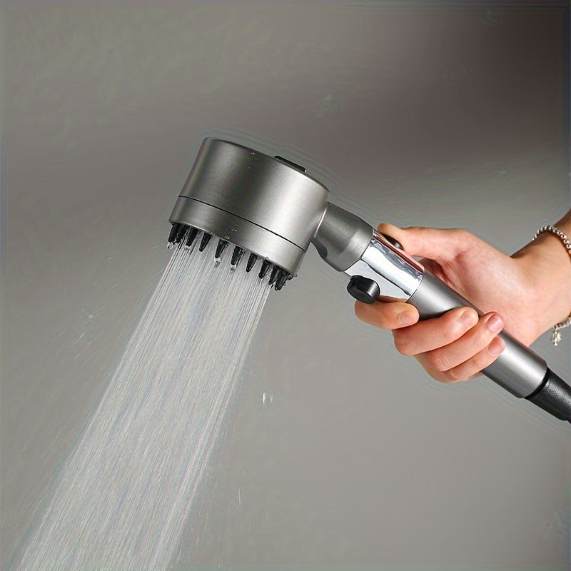 Cabezal de ducha de mano con modos de pulverización ajustables, filtro de masaje de plástico para baño