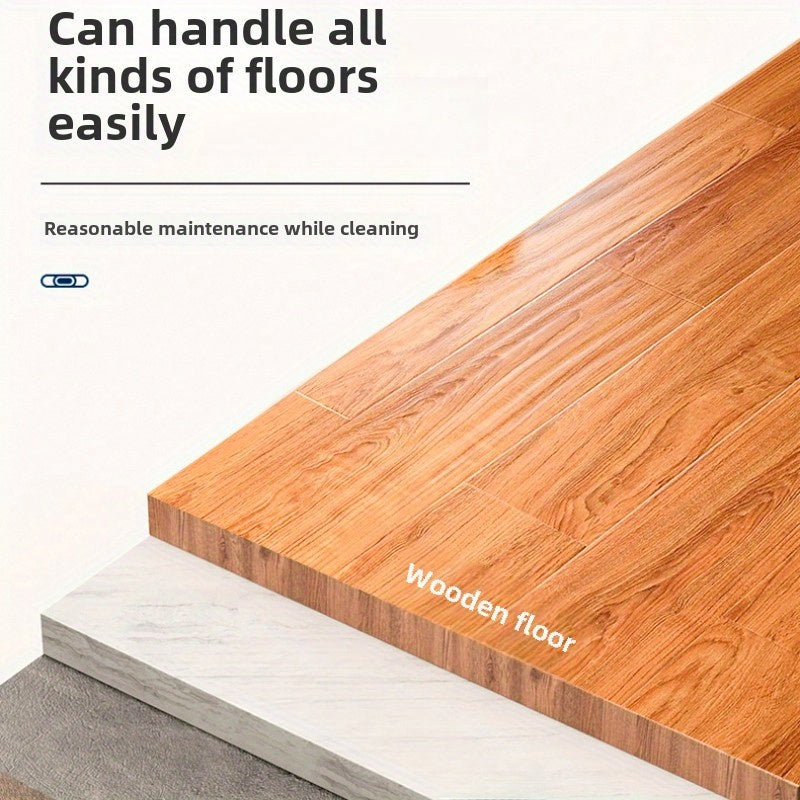 Ajratiladigan suvsizlash to'plami, qo'l bilan bosish tizimi, g'ildiraklar bilan, yashash xonasi, yotoqxona, hammom, shisha va pollarni tozalash uchun mos keladigan spin mop va chelak to'plami.