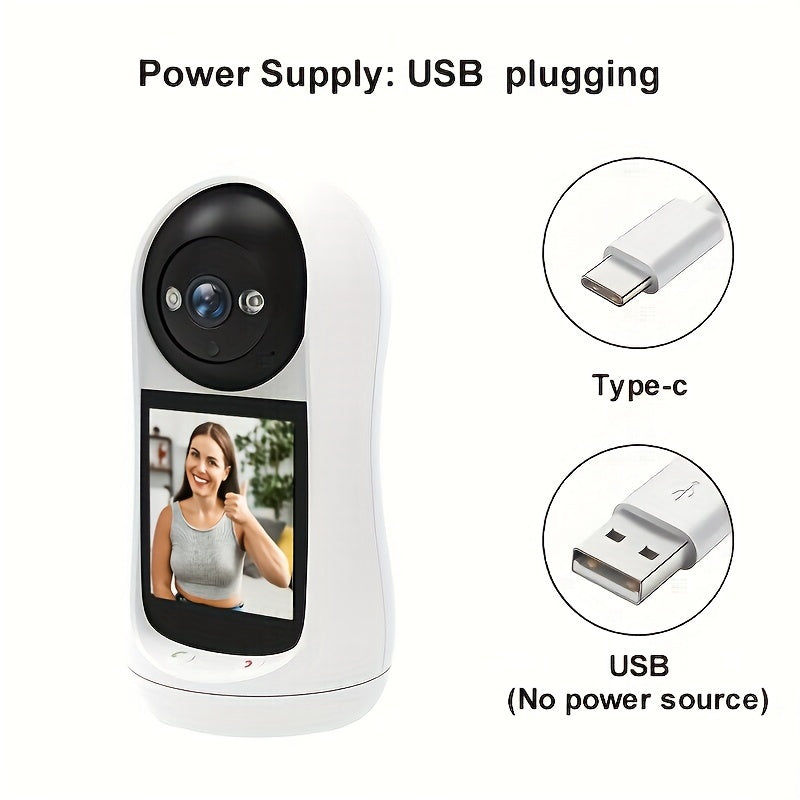 Indoor Outdoor Security Camera with 1080p HD Night Vision Two-Way Audio Wi-Fi Remote Monitoring