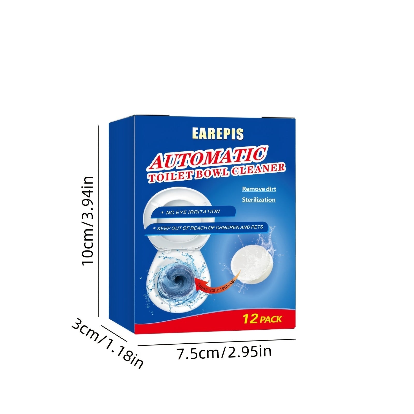 Toilet Cleaning Tablets for Stain and Odor Removal, Long-Lasting Fresh Scent