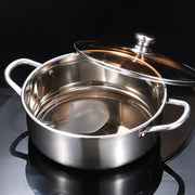 Stainless Steel Hot Pot Set Durable Extra-Thick Cooking and Soup Pots