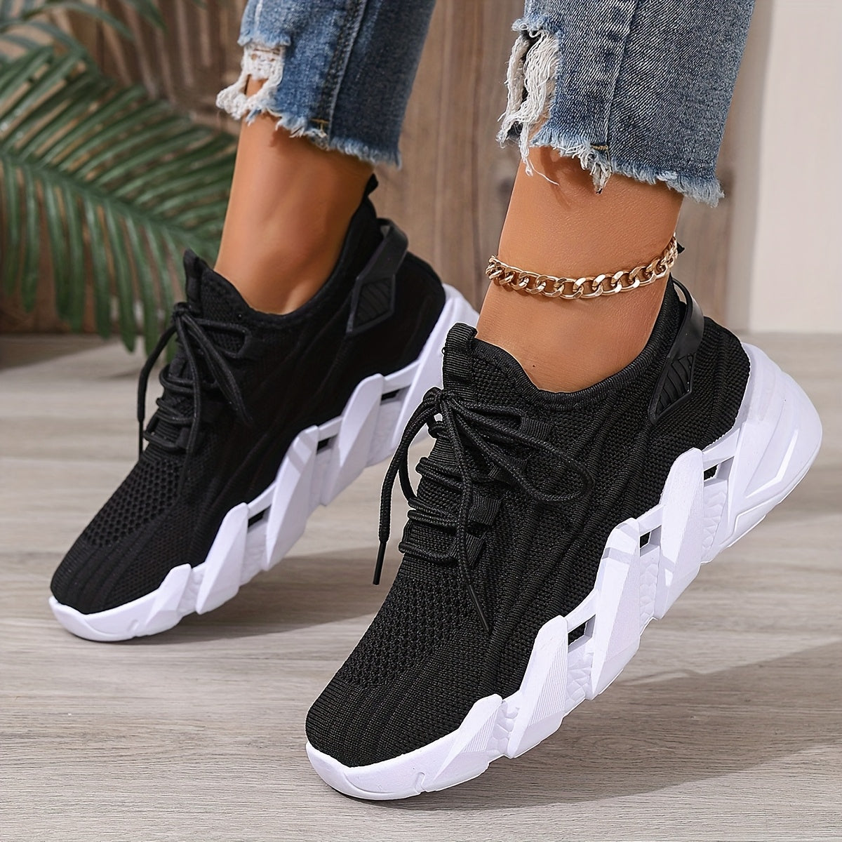 Zapatillas de malla para mujer, casuales, ligeras, de caña baja, para caminar, con plantilla de amortiguación