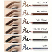 Set de lápices de cejas impermeables para mujer, 6 colores vibrantes, a prueba de manchas