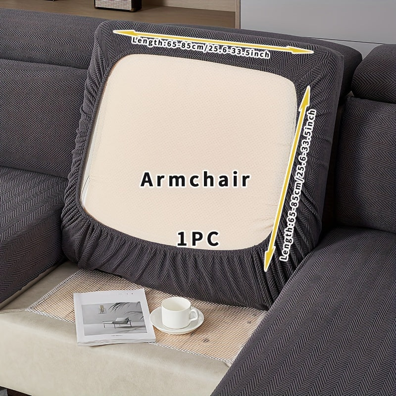 All-Season Solid Color Sofa Cover for Pets and Scratches Protection