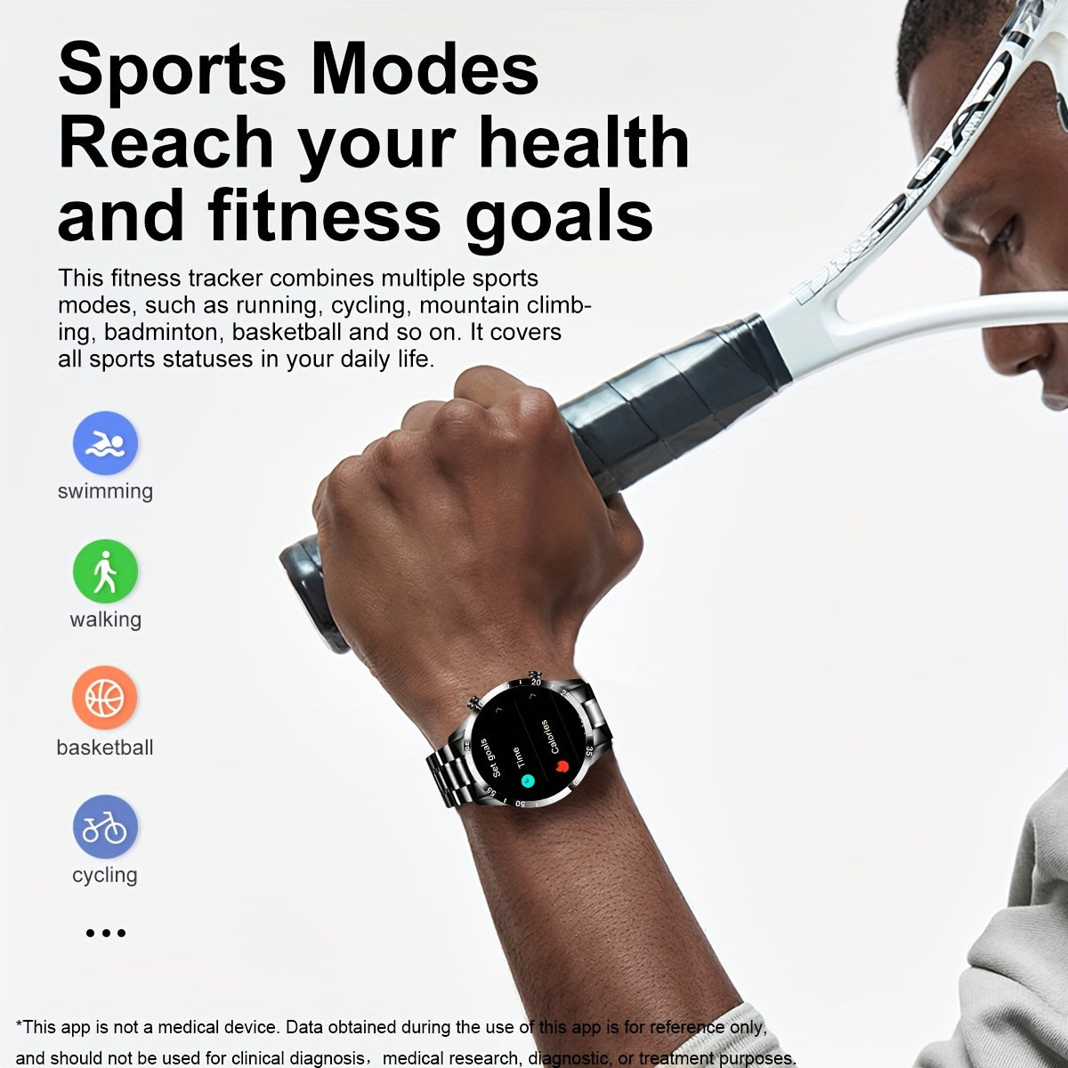 Smart Watch for Women and Men 3.53cm HD Display Fitness Tracker with Call Notifications Sleep Monitoring Compatible with Android iOS