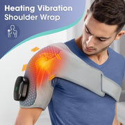 Wireless Shoulder Massager with Heat Vibration Rechargeable Battery