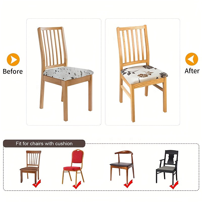 Набор из 4 или 6 эластичных чехлов для стульев из молочного материала для свадеб, столовых, офисов, банкетов и домашнего декора.