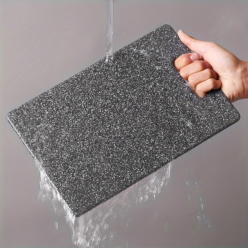 Set of 3 Marble Pattern Cutting Boards Food-Safe Polystyrene for Fruits Vegetables