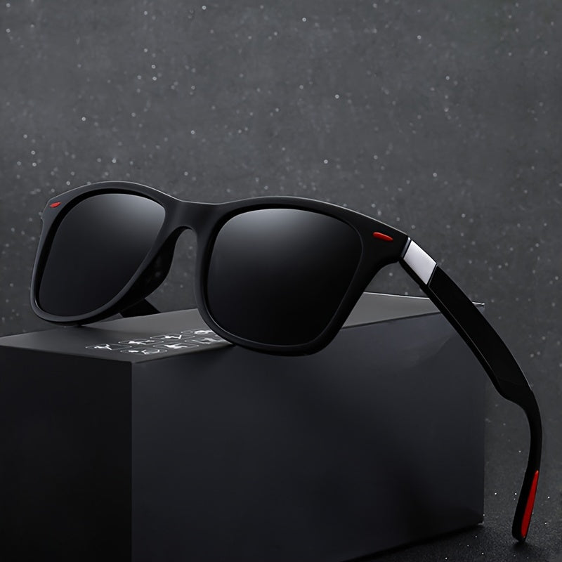 Polarized Square Lens Sunglasses for Men and Women Anti Glare Sun Shades for Driving Beach Travel