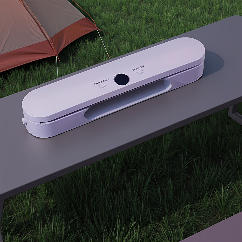 Qizil kompakta oziq-ovqat vakuum yopish uchun USB bilan quvvatlanadigan batareyali yopish uchun mo'ljallangan oshxona va tashqi foydalanish uchun