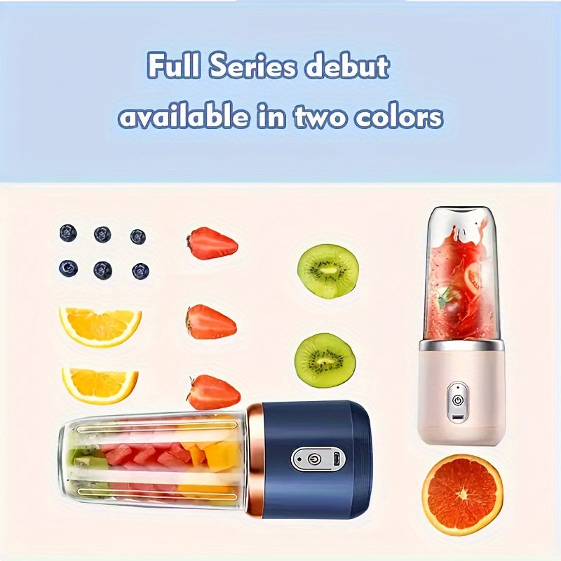 Personal USB Rechargeable Blender with BPA-Free Plastic Cup for Home and Travel
