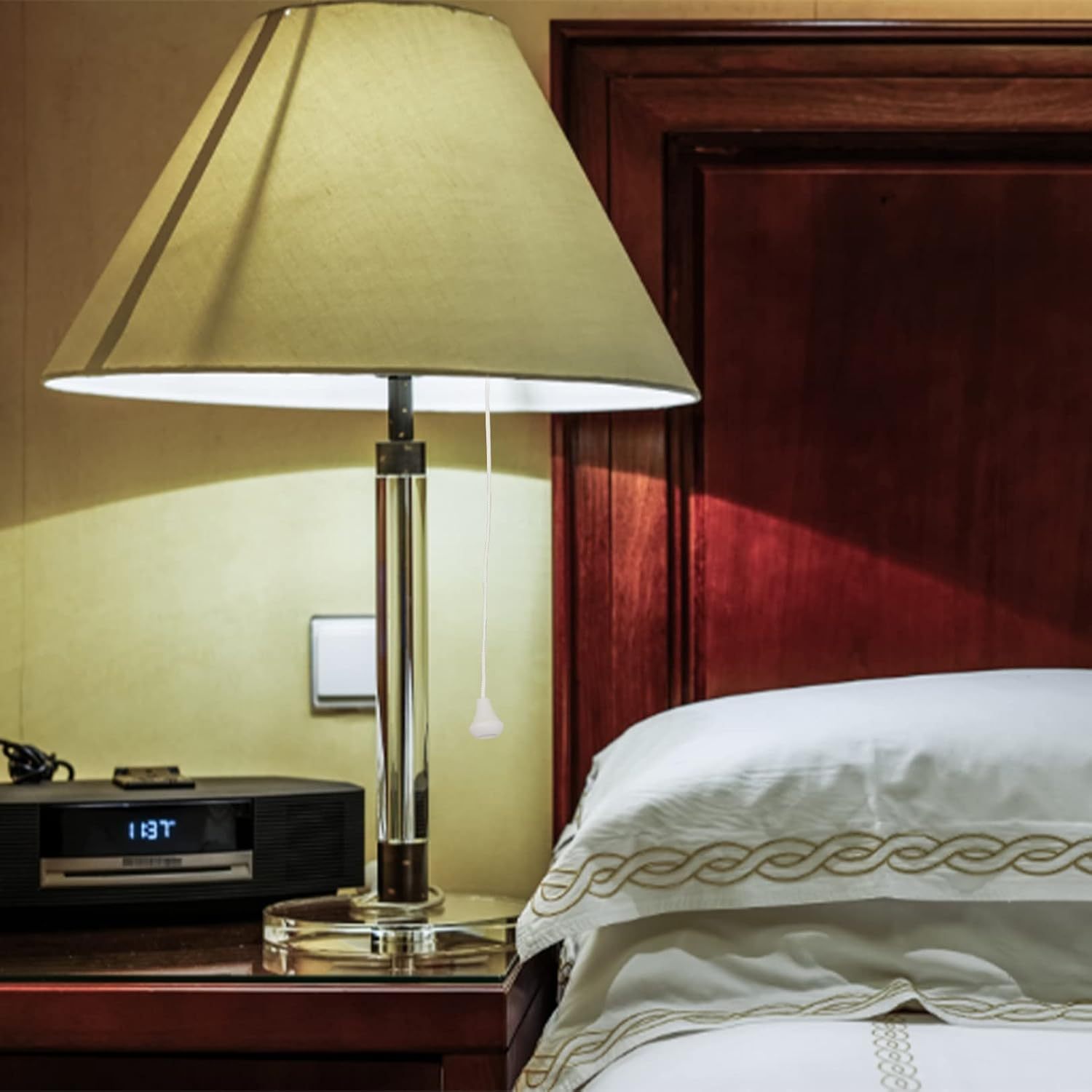 2pcs Nylon Ceiling Switch Cord Pulls for Bathroom and Living Room