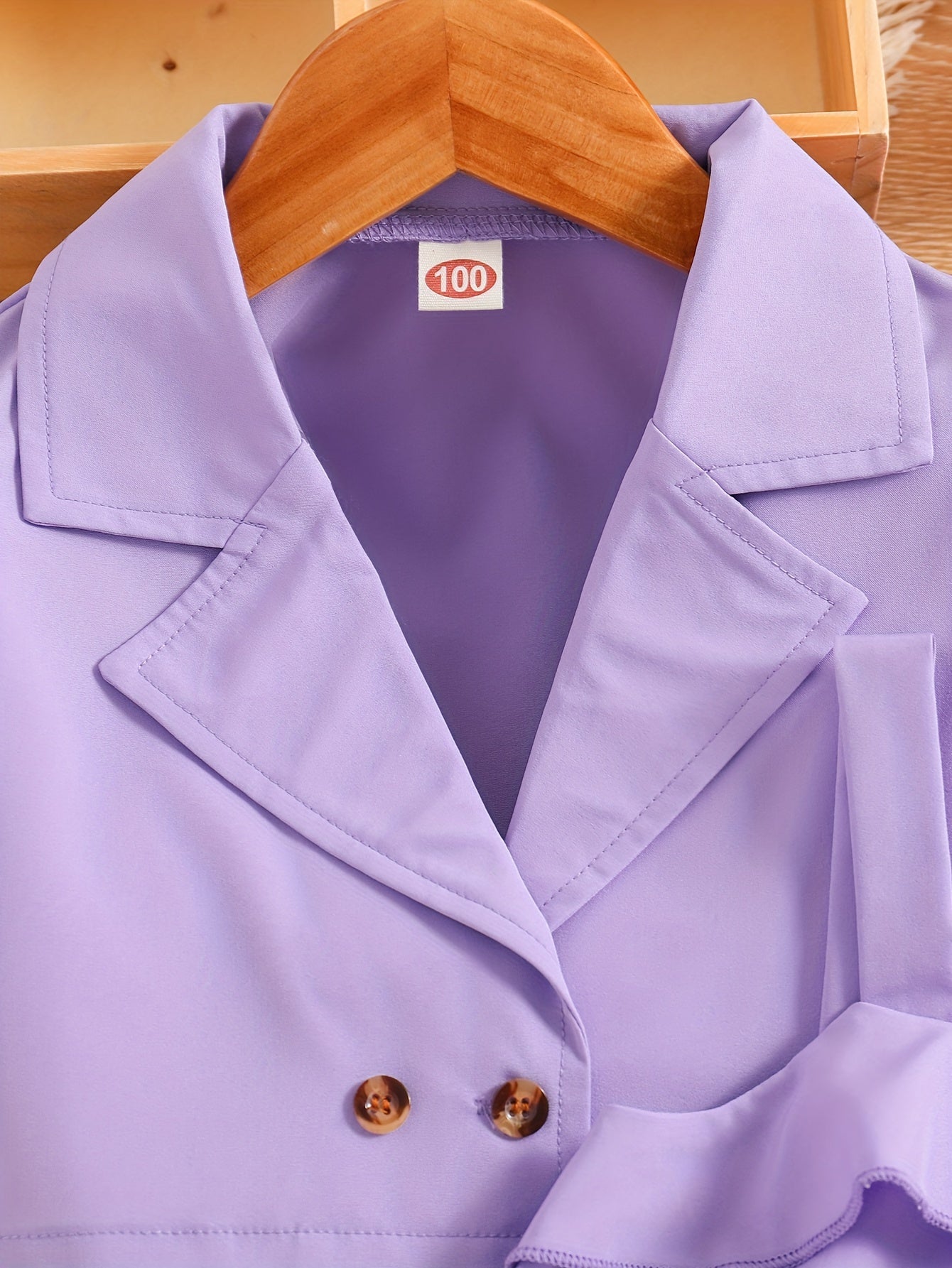 Girls Summer Outfit Light Pink Short Sleeve Blazer and Sundress Set for Kids