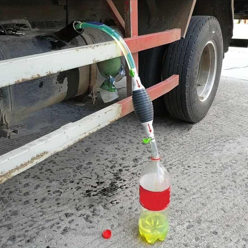 Универсальный бензиновый сифонный насос с PVC шлангом для ручной перекачки масла и воды