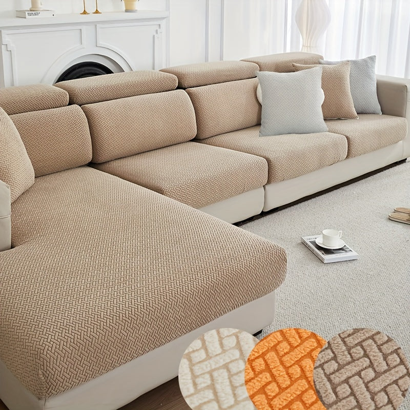 Чехол на диван для украшения гостиной, водонепроницаемый растягивающийся чехол на диван 70x70 дюймов