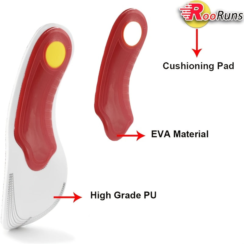 Unisex Sports Insoles Breathable Anti-Odor Sweat-Absorbing Thick Lightweight Comfortable