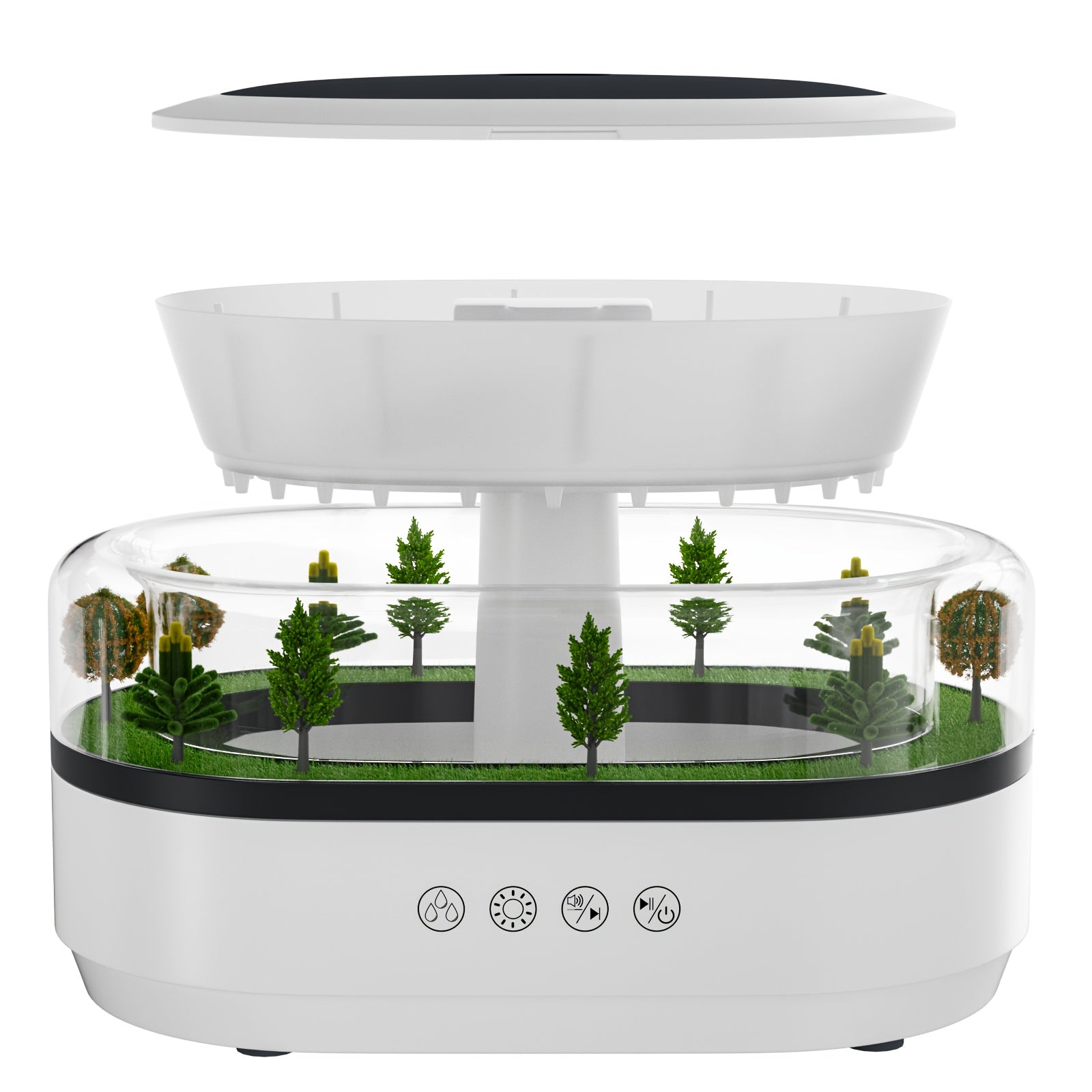 Ультразвуковой диффузор для ароматерапии с цветными подсветками и режимами распыления