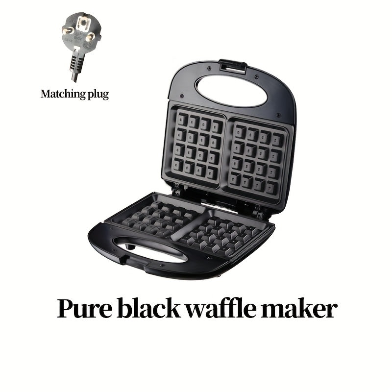 750W stainless steel multi-function maker with pilot light cold touch handle non-stick plate for toast waffles