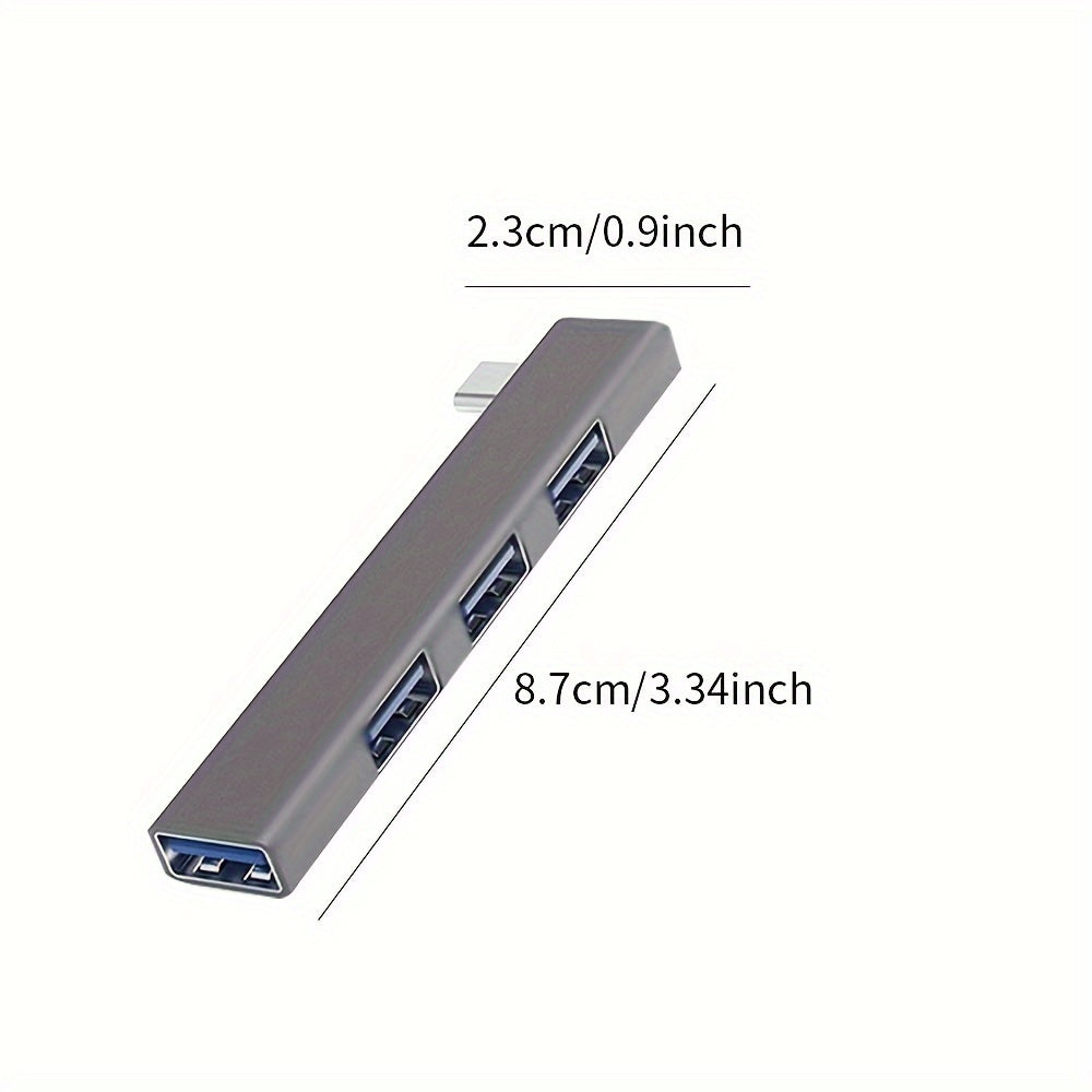 4-Port USB 3.0 Docking Station with USB Type-C Splitter Laptop Extender Hub