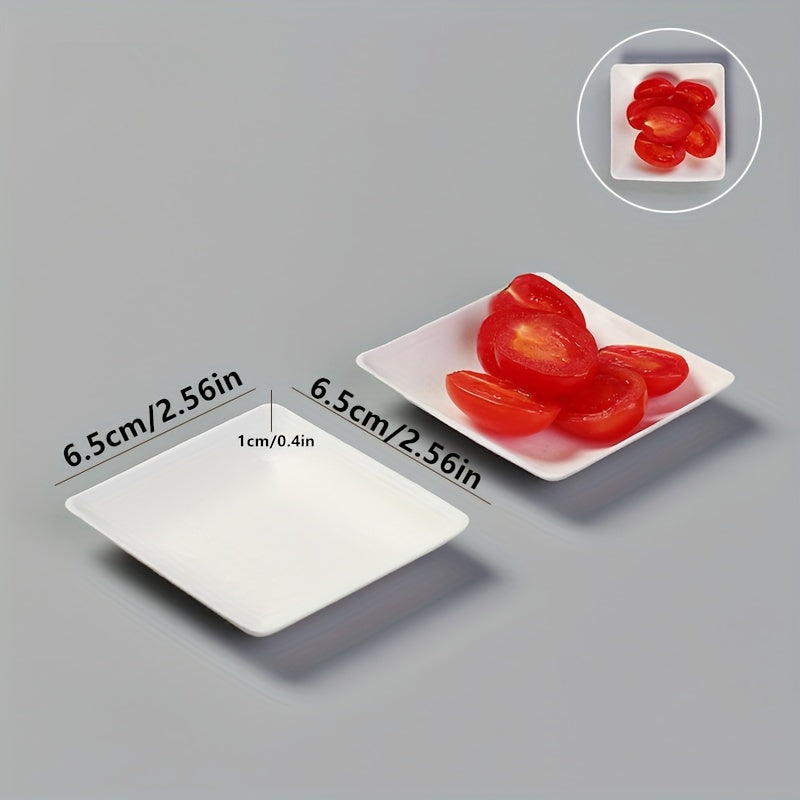 8 Varieties Sugar Cane Pulp Disposable Plates for Cake Salad Dips Eco-Friendly