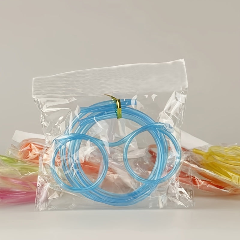 Children's Plastic Crazy Straw Glasses for Birthday Party Favors and Gift Bags