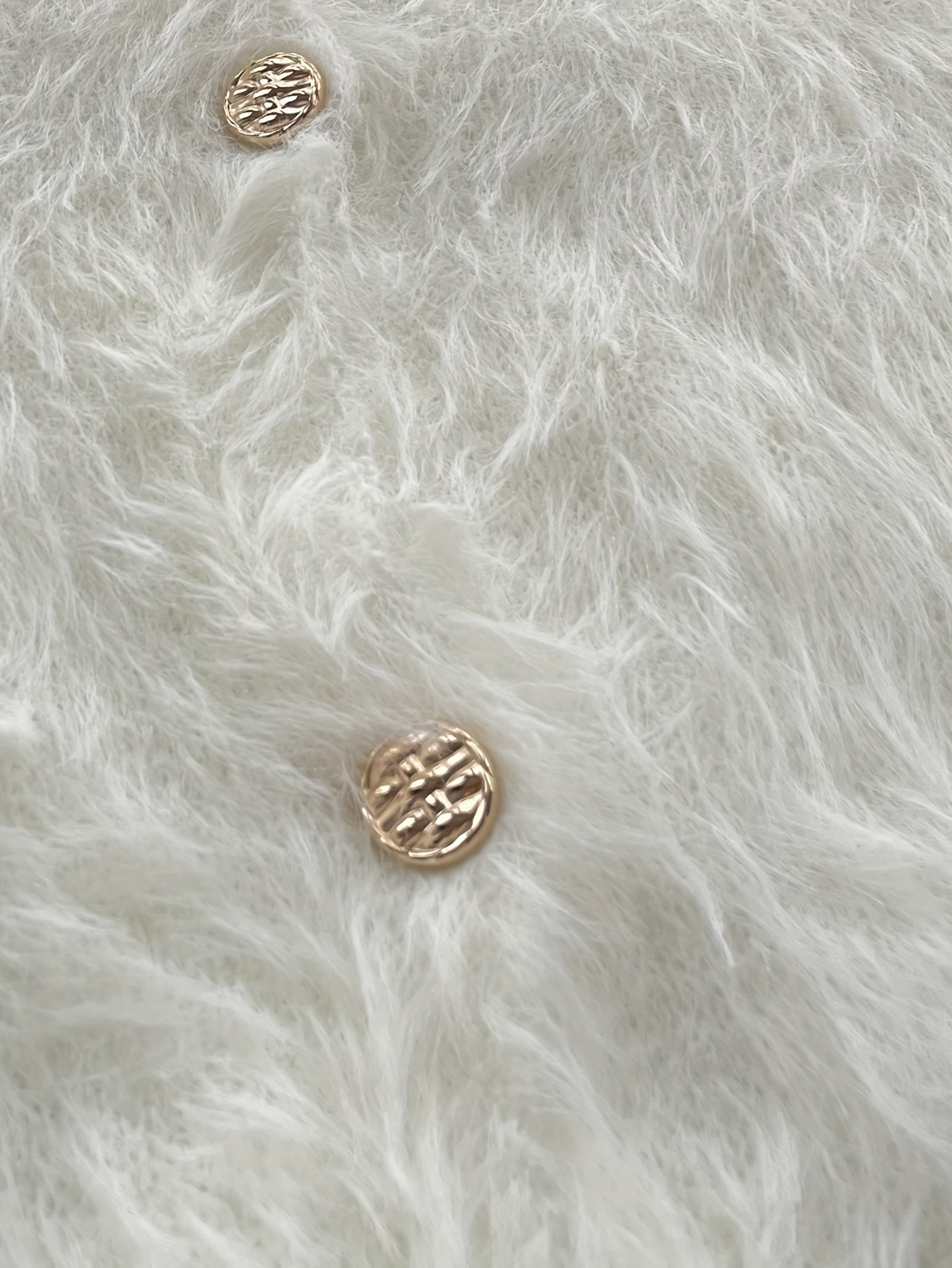 Kichik tugmachalari, krujka bo'yin, bir xil rang, ozgina cho'ziladigan mato bilan polyester aralashmasidan tayyorlangan kardigan palto, kuz/qish mavsumi uchun kattalar o'lchamida.