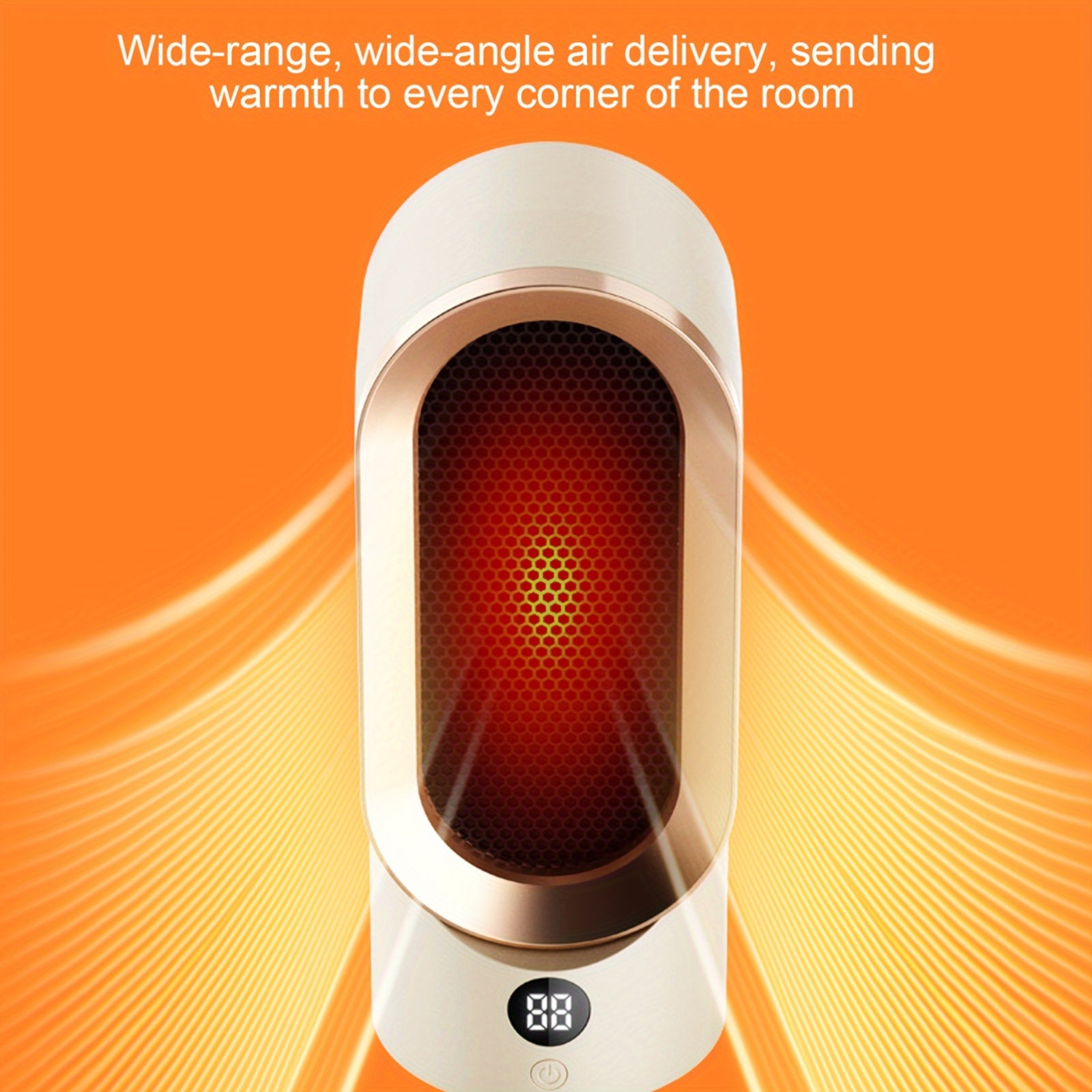 Electric Space Heater Ceramic PTC 800W Overheat Protection Low Noise