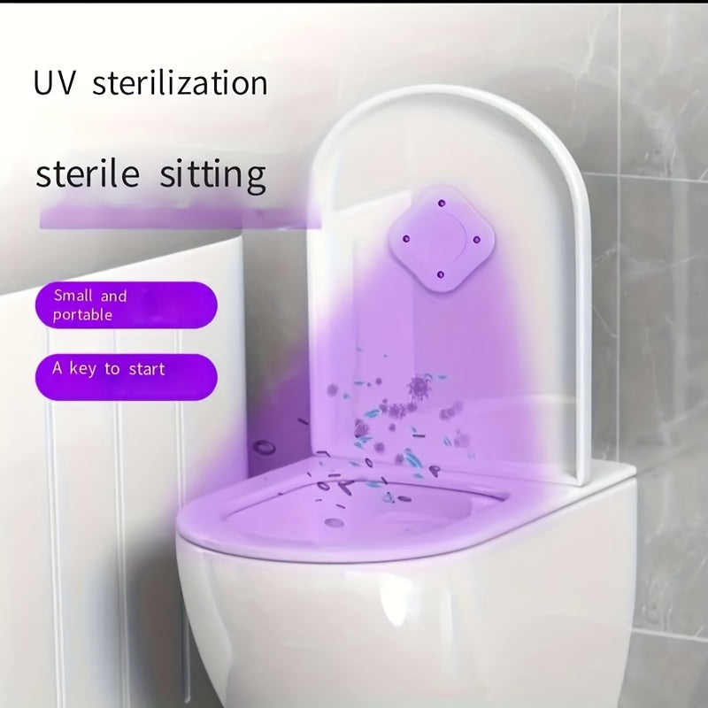 Automatic UV Lamp Toilet Deodorizer with Rechargeable Battery and USB Charging