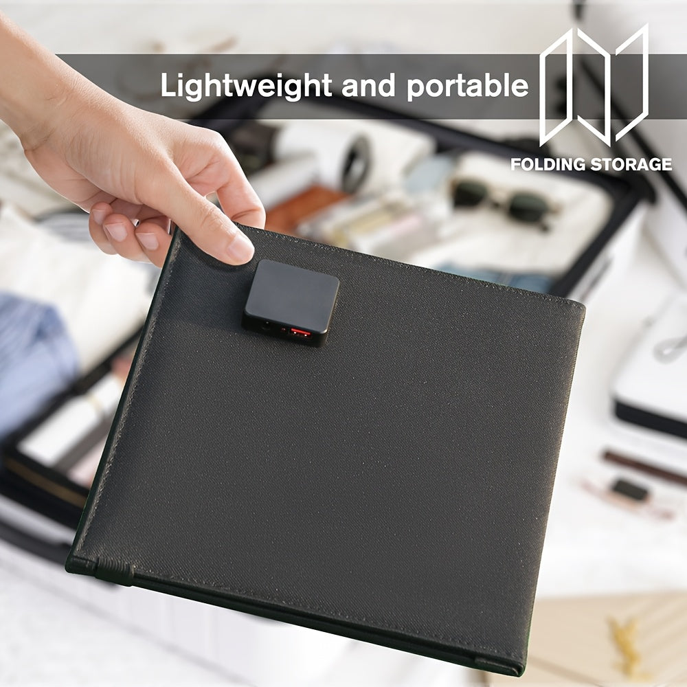 Foldable Solar Power Bank 60W USB and 18V DC Outputs for Camping and Travel