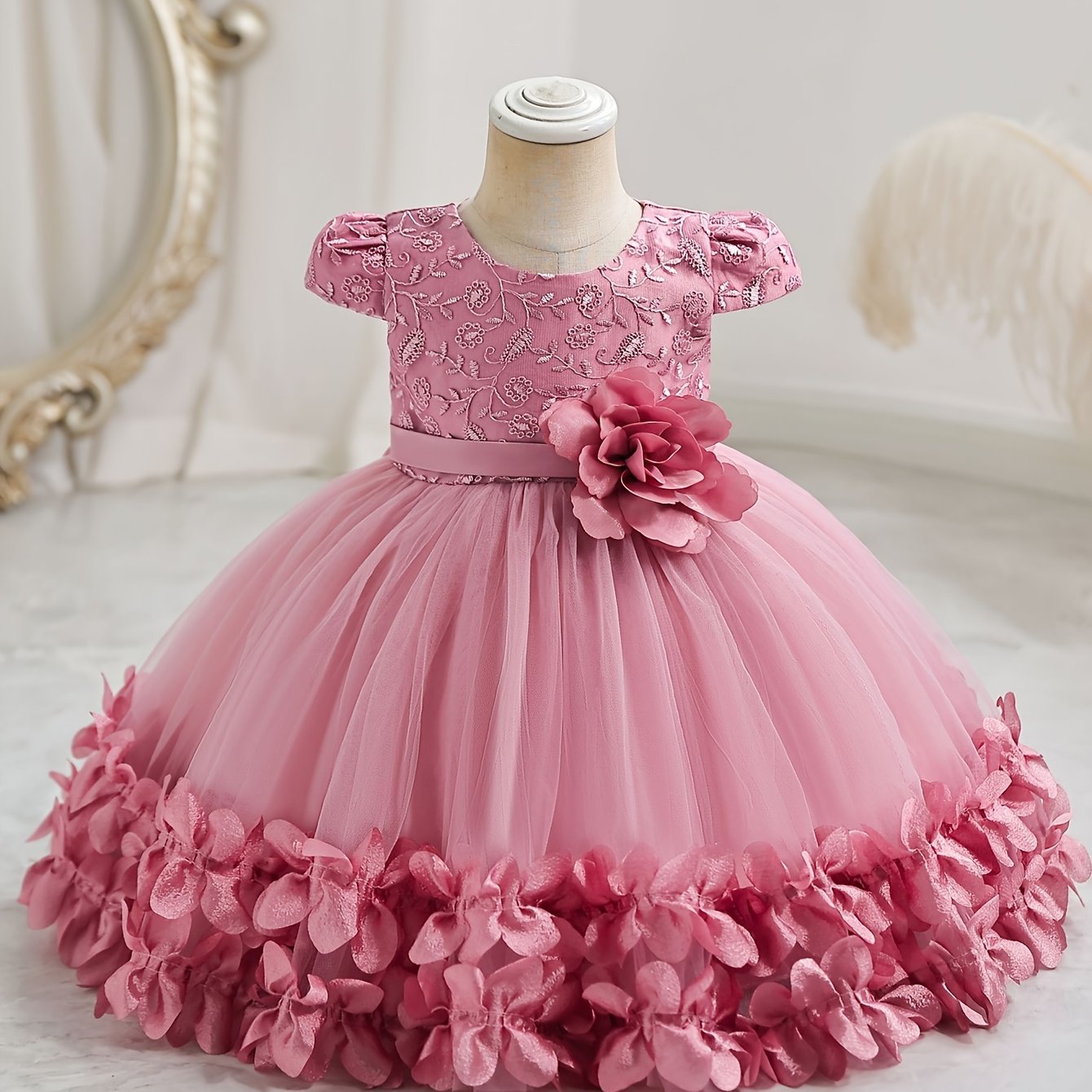 Girls Lace Princess Dress for Special Occasions and Birthdays