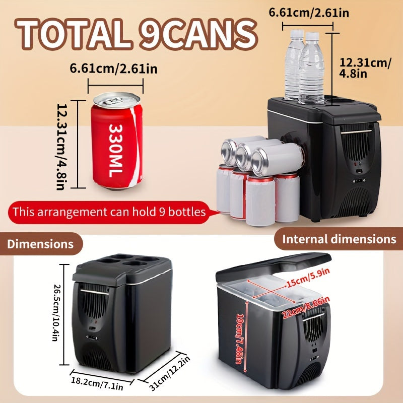 Portable Mini Car Refrigerator 12V Insulation Cooler for Camping and Travel