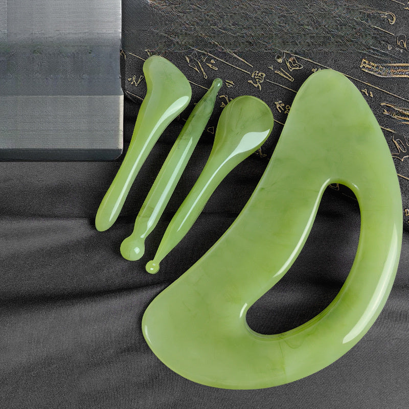 Универсальный скребок для тела для дренажа, массажа плеч, шеи, спины, живота, ног, лимфодренажа, иглоукалывания сухожилий и терапии по меридианам.