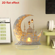 Acrylic Ramadan Mosque Tabletop Decor for Eid Easter Window Display Gift